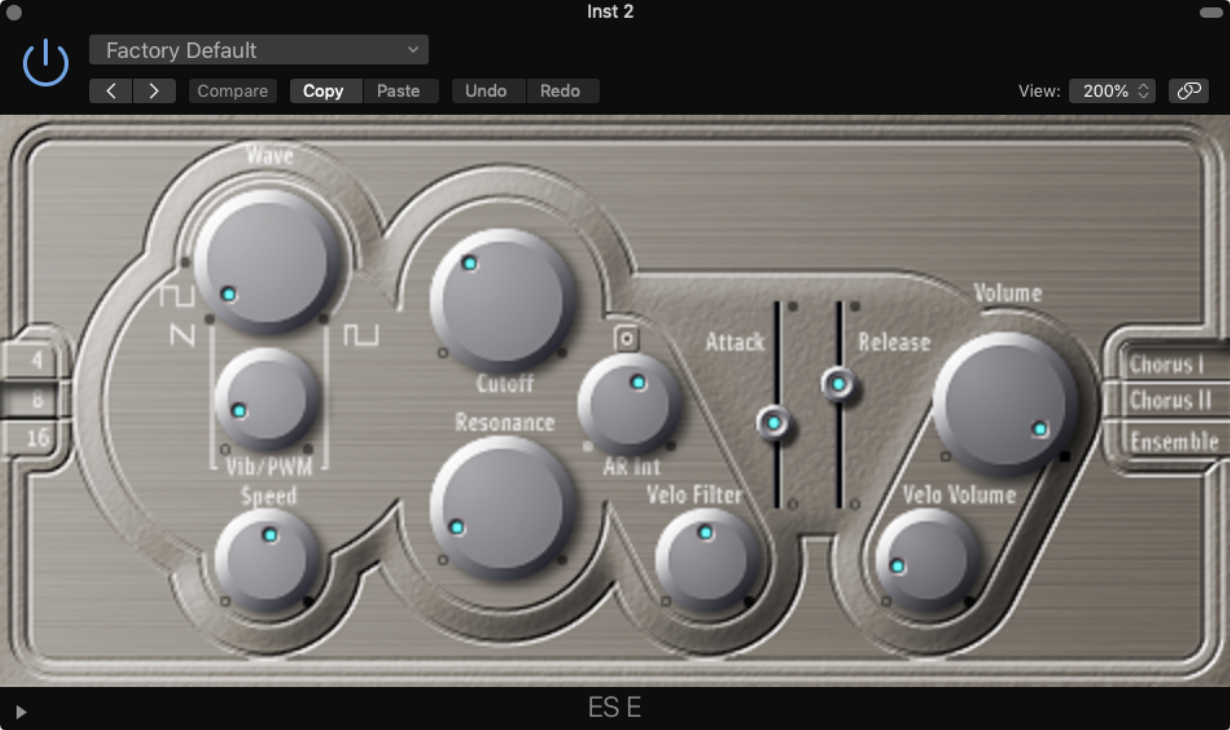 Logic ES E Synthesizer Screenshot